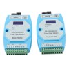 2Pcs RS485/422/232 Fiber Optic Converter Bidirectional Transimitter Receiver Modem Transmission