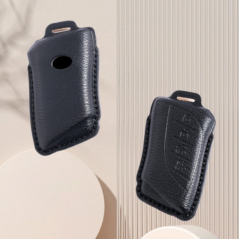 Riasot Leather Key Fob Cover with Keychain for Lexus ES