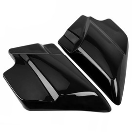 Cyreedom 1 Pair Gross Black ABS (Plastic) Side Covers Panel for Harley Touring Electra Road King Road Glide Street Glide 1997-2007
