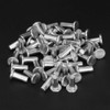 Pack of 100 Gb867 M4 Flat Head Full Rivets, Solid