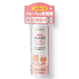 UniOne Omega 3 Salmon Dog Cat Pet Supplement Supplement DHA EPA Astaxanthin Multi Health Support 60ml Omega 3 Fatty Acid Antioxidant Joint Meniwan Uni One