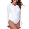 RELLECIGA Women's White Long Sleeve Rash Guard One Piece Size