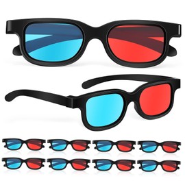 RORPOIR 10Pcs Red Lens Viewing Glasses for and Concerts Compatible with Computer Monitors Theater Screens and More