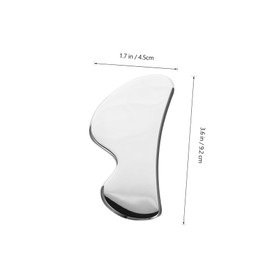 Baluue 1pc Stainless Steel Scraping Board for Facial Massage Durable Gua Tool for Skin Care Smooth Surface for Safe Use for Adults Immune System Stimulation