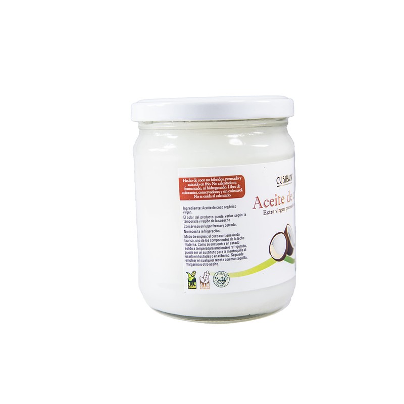 Cusibani | Aceite de coco Extra Virgen, Prensado y Extraído