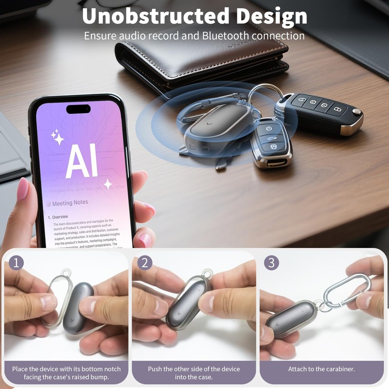 Nimuw [2 Pack] protective case for Plaud NotePin Electronic Device