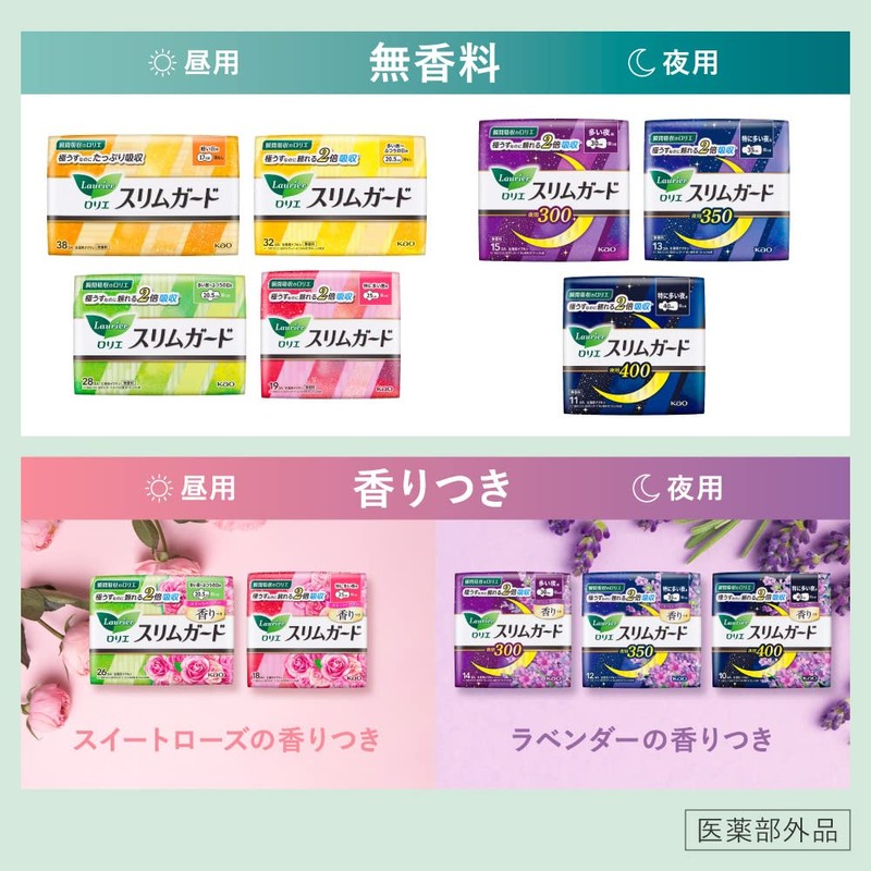 Laurier Slim Guard 400 Especially for Night Use, 11 Packs