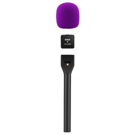 LEFXMOPHY Interview GO Foam for Rode Wireless Go Transmitter Handheld Adaptor Windscreen Replacement Purple Pop filter Microphone Cover Wind Screen