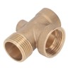 4 Ways Water Hose Splitter Brass G1in Pipe Adapter Connector