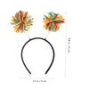 Healeved 5pcs Pom Pom Headband for Year Valentine Day and