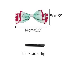 Bow Tie Bow Knot Hair Pin Clips Accessory props decorations Head wear for Demon Slayer Nezuko Shinobu Zenitsu Cosplay use (Tsuyuri Kanao)