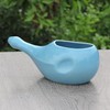 Ancient impex Ceramic Neti Pot Without Handle for Nasal Cleansing
