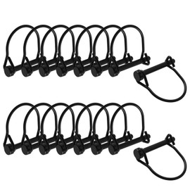 INCREWAY 16pcs Wire Lock Pin, 1/4" Heavy Duty Safety Coupler Shaft Locking Pin Hitch Pto Pin for Farm Lawn Garden