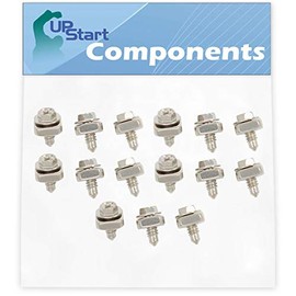15-Pieces 279393 Dryer Cord Screw Kit Replacement for Kenmore/Sears 110.86165400 Dryer - Compatible with 279393 Terminal Block Screw Kit