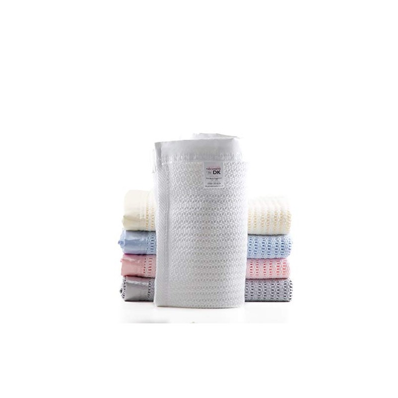 nécessité by DK, Cellular Cotton Blanket for Prams, Cribs, Moses
