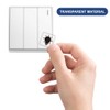 GOMAKERER Pack of 780 Light Switch Stickers, 2 Types Transparent