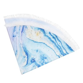 CAXUSD Fashionable Quicksand Beach Towel Round Bath Mat Quick-Drying Beach Blanket for Travel