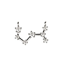 Silver Plated Constellation Pendant Crystal Zodiac Constellation Connector MignonandMignon Constellation Necklace - SZCP (Scorpio)