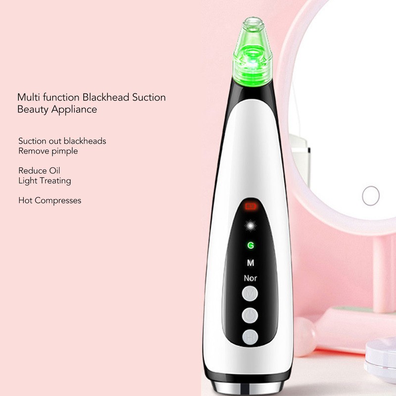 Electric Blackhead Extractor Tool USB Rechargeable Facial Pore Suction Cleaner