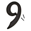 Die Cast Aluminum House Number, 3-1/2" #9