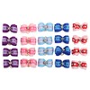 20pcs Pet Hair Bows Dog Grooming Bows with Rubber Bands