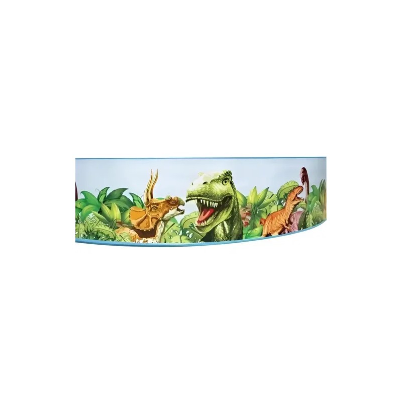 Alberca Circular Infantil De Dinosaurios Grande De 244 Cm