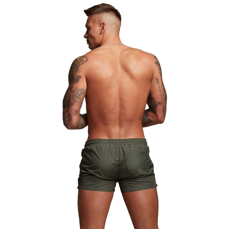 TONLEN - Traje de baño deportivo para hombre, con bolsillos