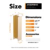 JIASENBAO 5 Pack Self- Adhesive Gold Cabinet Pulls 3-9/16" Length