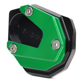 LLIDFONK For Kawasaki Z900 Z650 RS Z1000 SX Z800 Ninja 650 300 1000SX 1100SX SE Ninja ZX6R ZX10R ER6F ER6N Motorcycle Accessories Side Stand Stand Extension Pad Support Plate (Green)