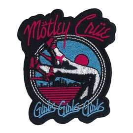 C&D Visionary Motley Crue Girls Patch, Black, Blue, Red