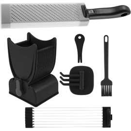 WADY Fresh Meat Slicer - Stainless Steel Manual Fresh Meat Cutter Efficient Meat Cleaver Slicer Nonslip Fresh Meat Cutter Thickness Adjustable 2 or 4 mm for Beef Pork Kitchens (Black)