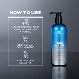 MARTHA DEBAYLE Acondicionador HAIR AMPLIFIER Para todo tipo de cabello. Máximo volumen, luminosidad y flexibilidad. Con ceramidas y caviar negro. Sin parabenos y ftalatos. 450 ml