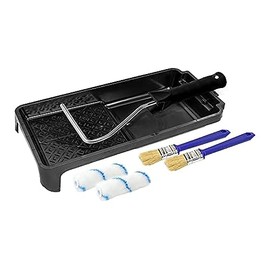 Antifouling Paint Set 10 cm 2 Nylon Paint Rollers, 2 Paint Brushes, 1 Paint Tray, 1 Paint Roller Bracket Anti-fouling, Polyester, Epoxy Resin or Thicker Paints, Paint Rollers for Paints, Paint Roller