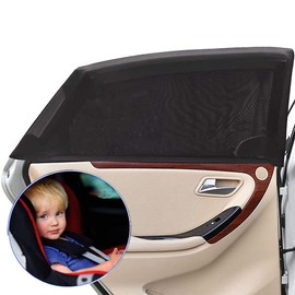 Car Window Shades For Baby，Car Sun Shade For Baby Uv Sun Protection For Adults Pets, Car Blinds Fits Most Vehicles (2pack)