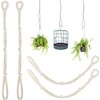 YQQKIRA520 Connectable Plant Hanging Extenders,Durable Rope Plant Hanger Extender for
