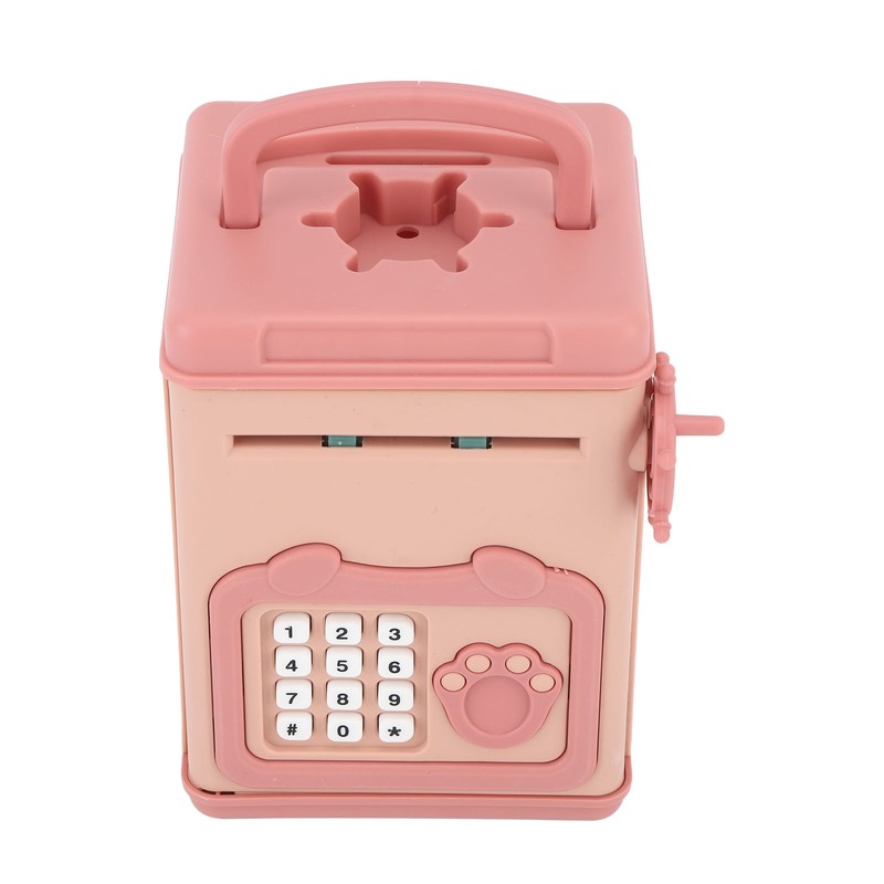 Automatic Money Scroll Bank Cartoon Multifunction 4 Digit Cipher Portable