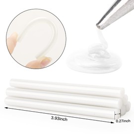 Gartful Mini Wax Glue Sticks, 60 Count, Pearl White, Suitable for Wedding, Party, Birthday, Feast, etc.