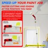 Multi-Angle Paint Brush Extender for High Ceiling, Extension Pole Attachments