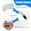 2PCS Wire Lightweight Bike Lock Cable, Double Loop Steel Security
