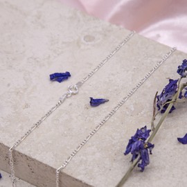 Tuscany Silver Figaro Chain Necklace of 40 cm/16-inch