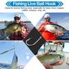 Live Bait Fishing Hooks Saltwater,45pcs Catfish Circle Hooks Stainless Steel