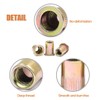 Keadic 100Pcs M12 Rivet Nuts Metric Zinc Plated Rivet Nut