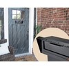 Rainproof Through-The-Door Key Drop Box, Galvanized Steel Heavy Duty Mailbox