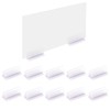 PEUTIER 10pcs Sign Holder, Adhesive Base Sign Holders Multipurpose Sneeze