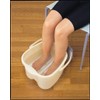 Inomata Pearl Foot Detox Massage Spa Bucket, White