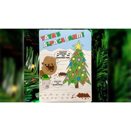 Alpaca Christmas Playing Cards by Mike Blandin