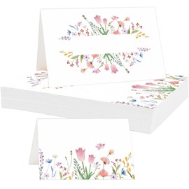 60 Place Cards Wedding Birthday Name Cards Wedding Place Cards Seat Cards 85 x 55 mm Table Decoration Name Cards for Self-Labelling Place Cards for Confirmation Communion Christening
