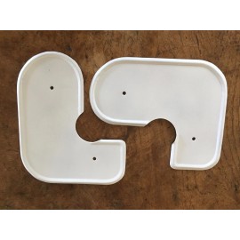 Piper Cub New Pair, Piper Cub Style Tail Inspection Plate, Replica Part, Primed White