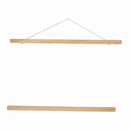 Modern Magnetic Sawdust Photo Frame DIY Poster Scroll Prints Artwork Hanger White Wood 50CM