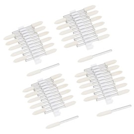 QUARKZMAN 3 mm 4 mm Wool Felt Mounted Tips Conical Polishing Bits Cutter Polishing Wheels with 1/8 Inch Shank 48 Pieces